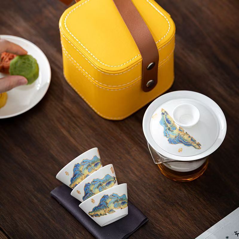 Дорожный чайный набор из белог – обзор и цена Korean Tea Set