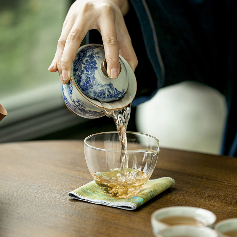 Китайская ретро сине-белая фар – обзор и цена Korean Tea Set